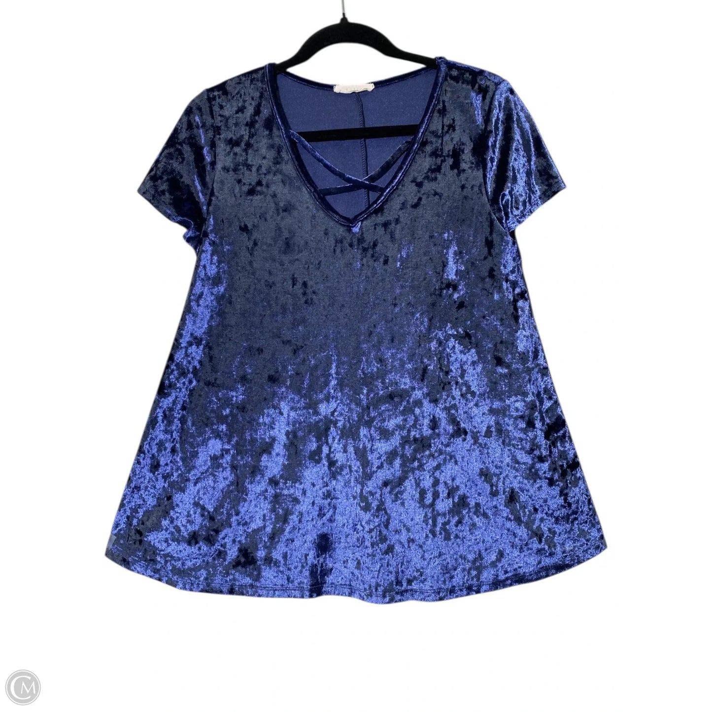 Top Short Sleeve By Entro In Blue, Size: M