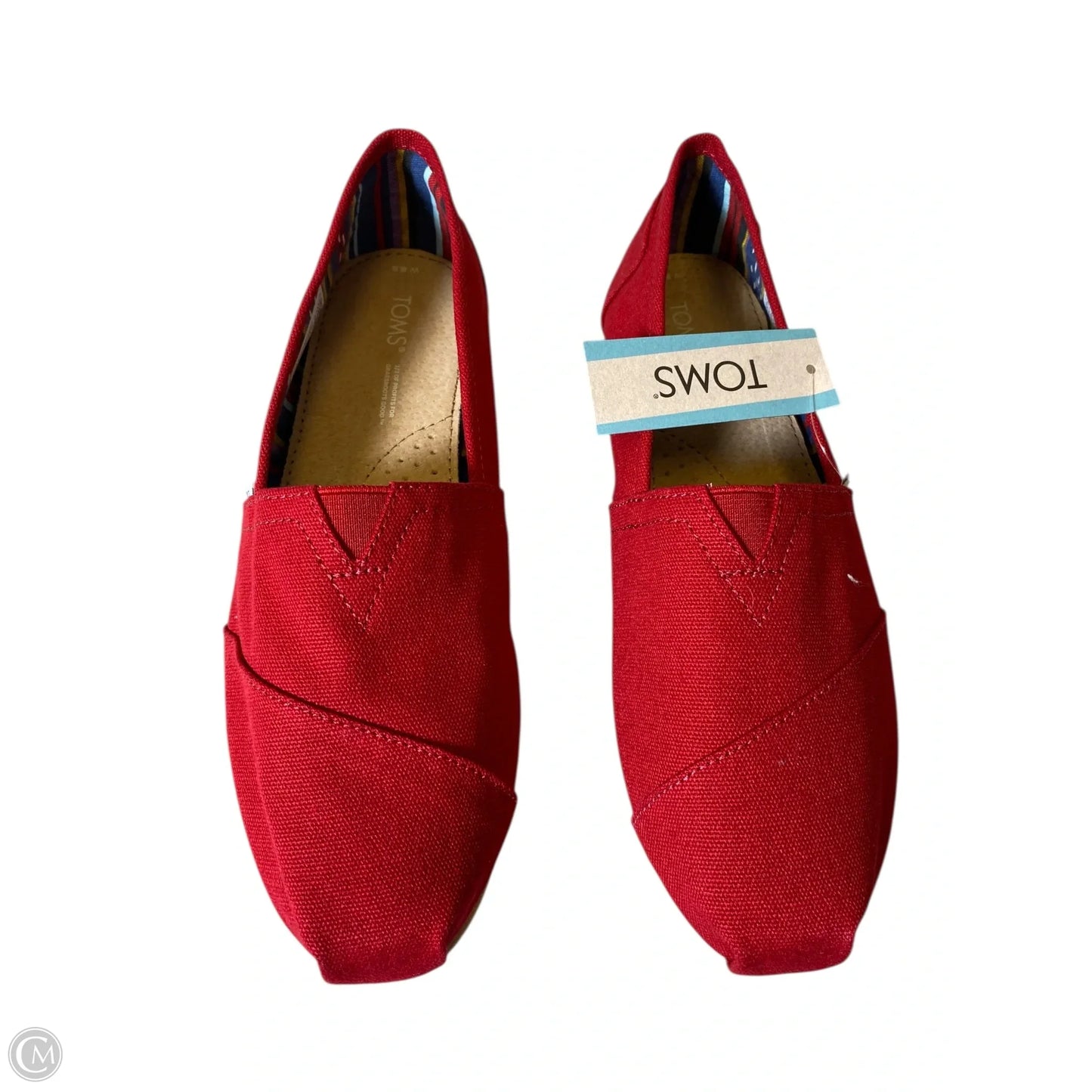 Shoes Flats By Toms In Red, Size: 8.5