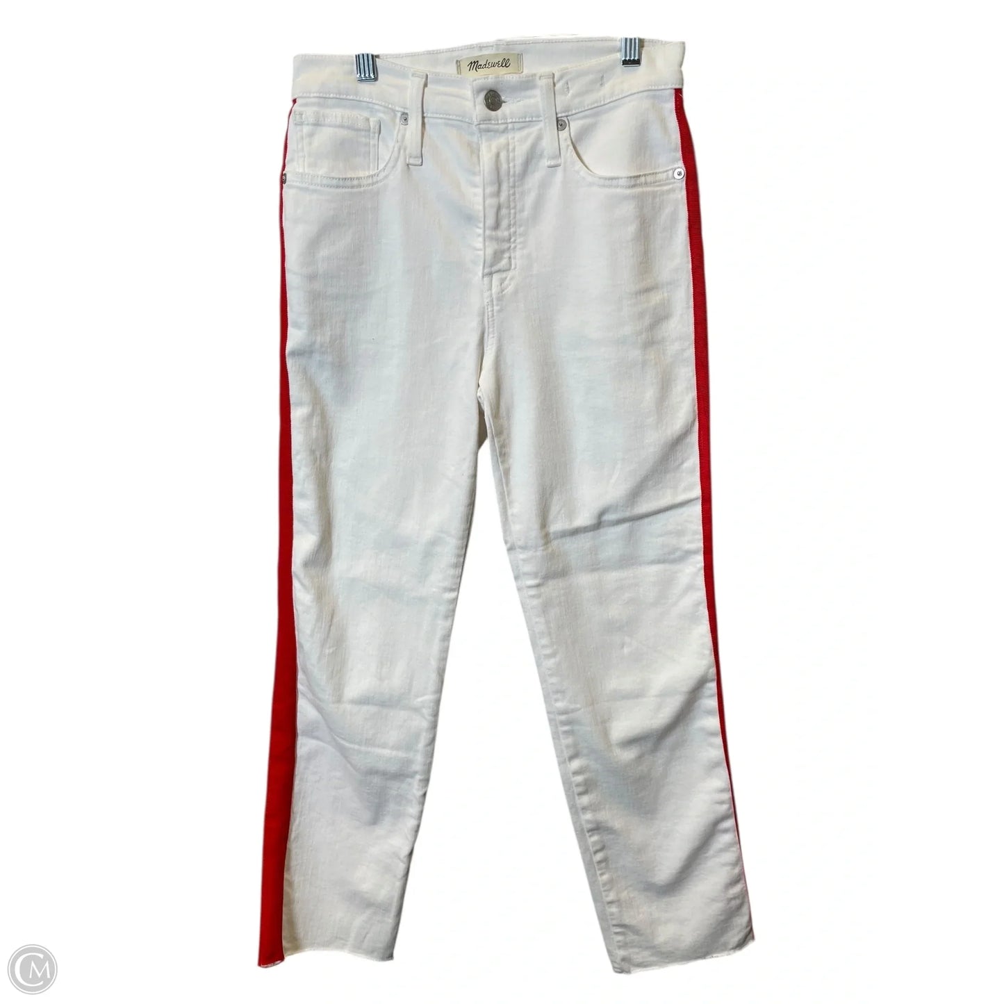 Jeans Straight By Madewell In White, Size: 2