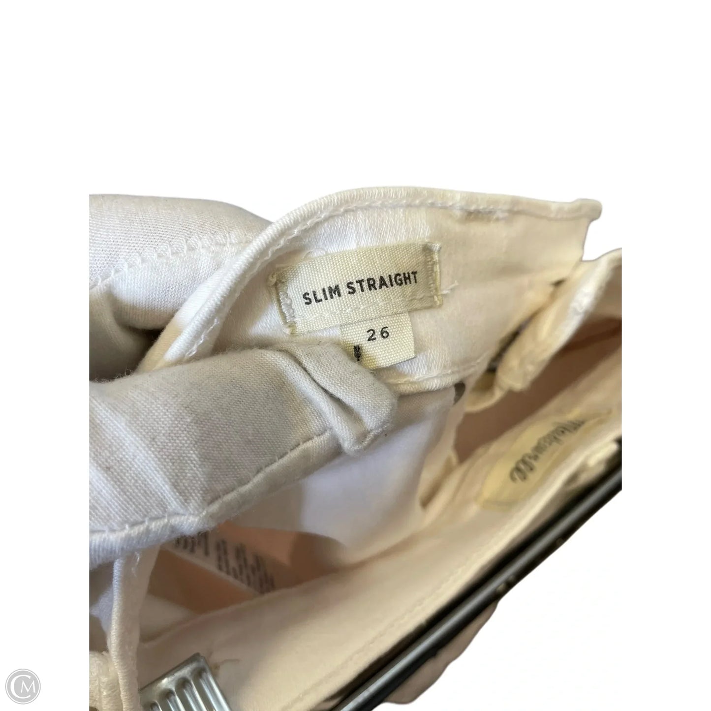 Jeans Straight By Madewell In White, Size: 2