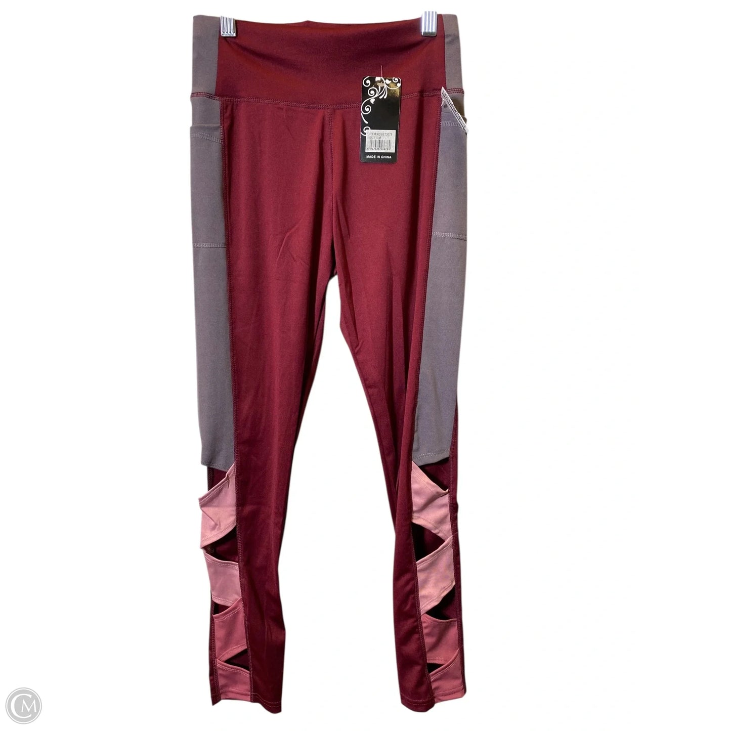 Athletic Leggings By Cmc In Multi-colored, Size: M