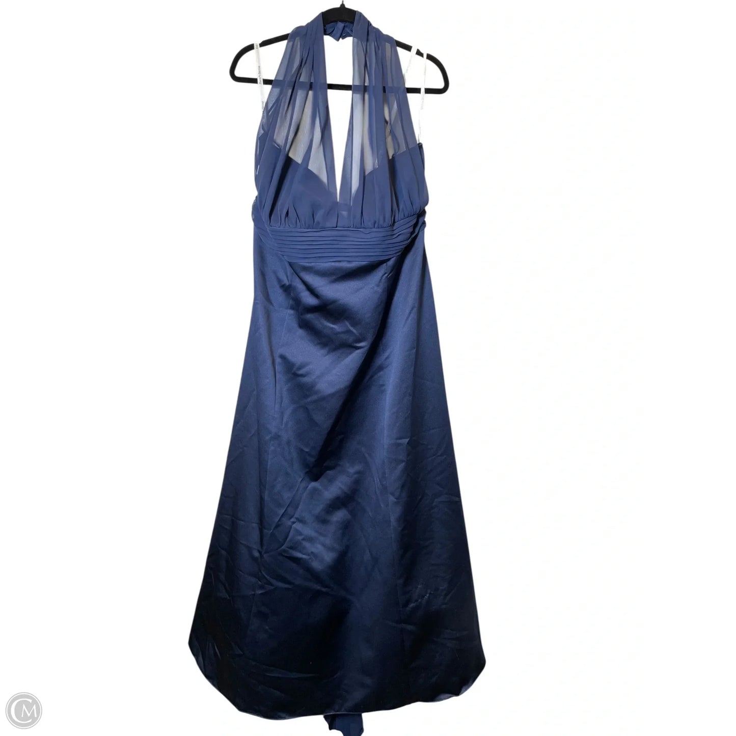 Dress Party Long By David’s Bridal In Navy, Size: 3x