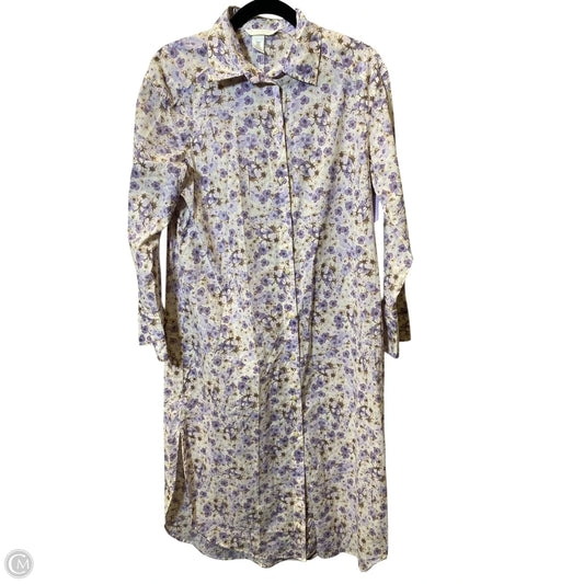 Dress Casual Midi By H&m In Floral Print, Size: Xs