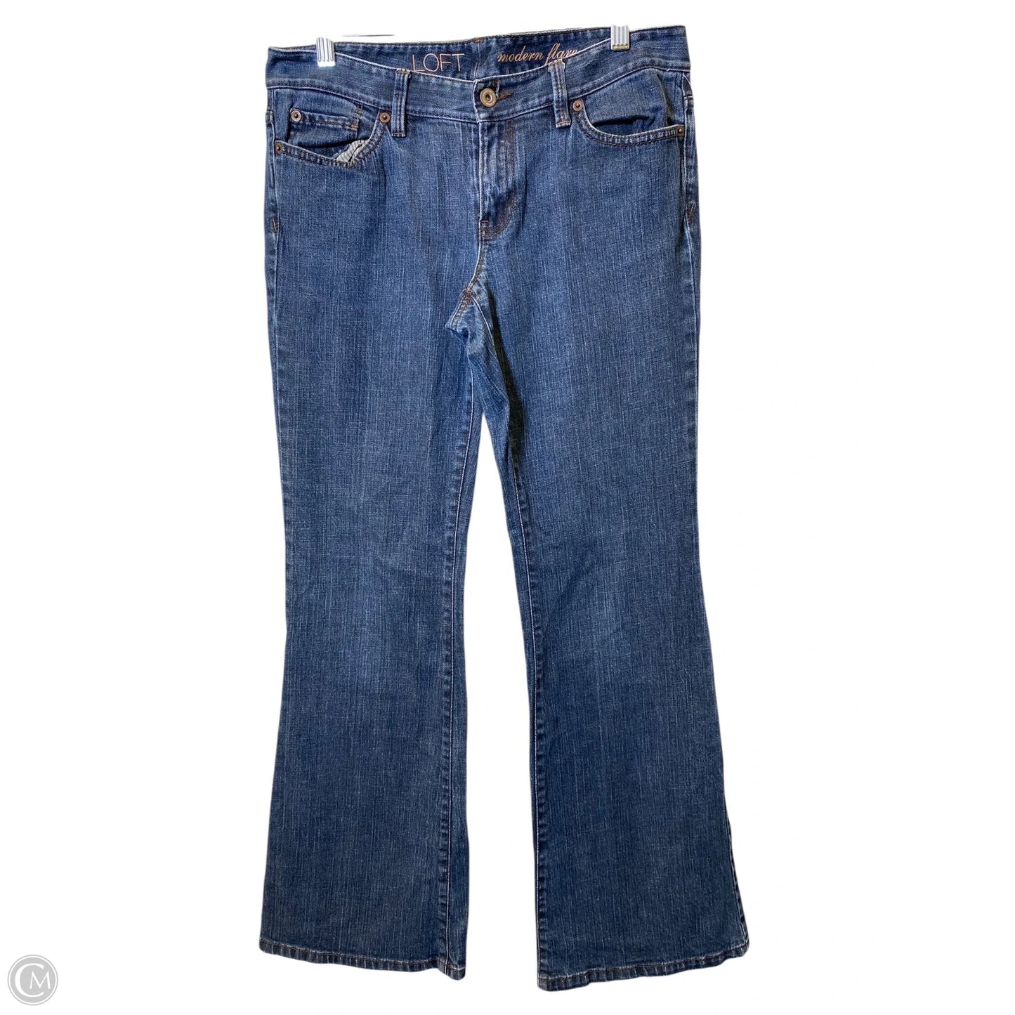 Jeans Flared By Loft In Blue, Size: 6