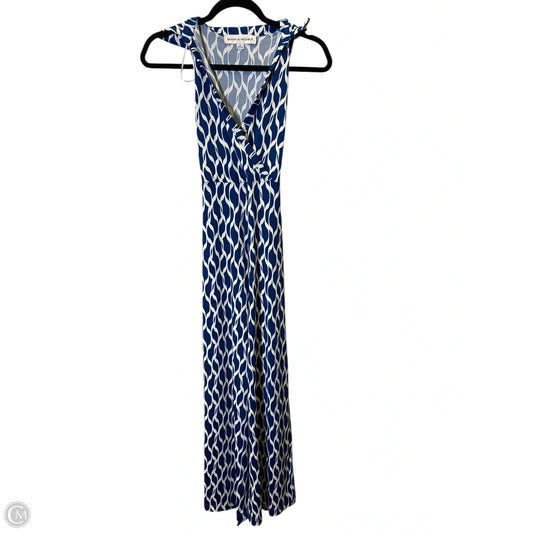 Jumpsuit By Emma And Michele In Blue & White, Size: Sp