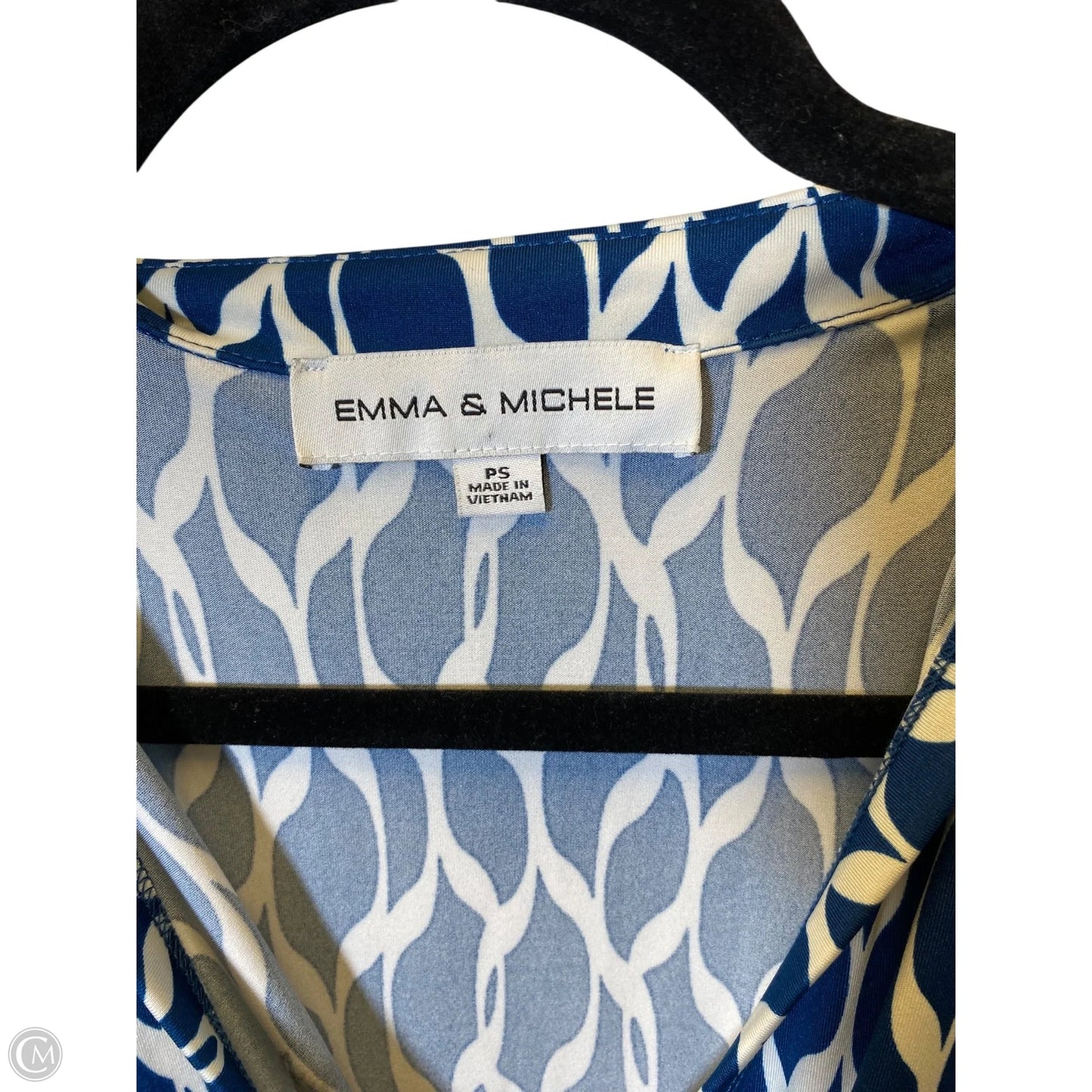 Jumpsuit By Emma And Michele In Blue & White, Size: Sp