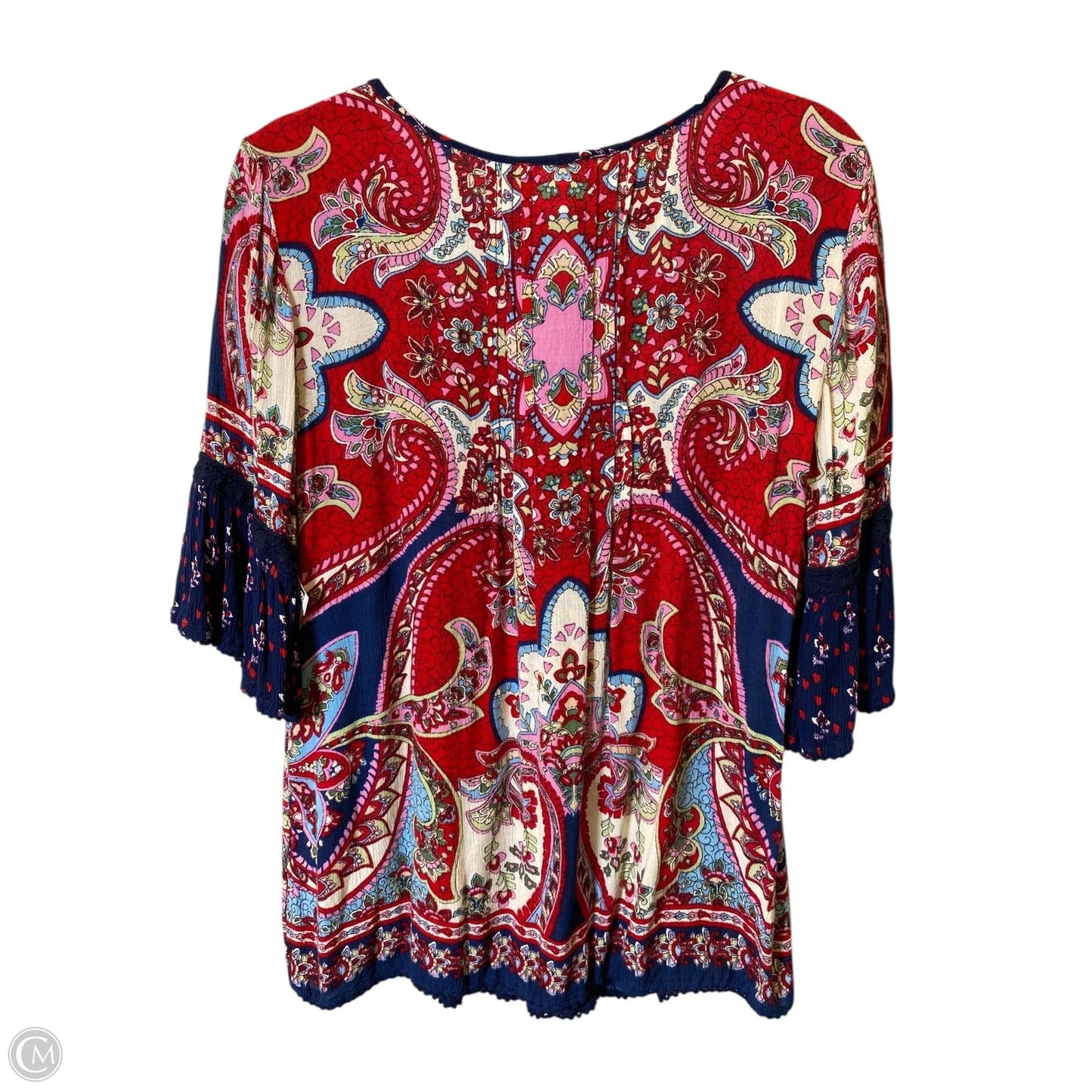 Top Short Sleeve By Bila In Multi-colored, Size: S