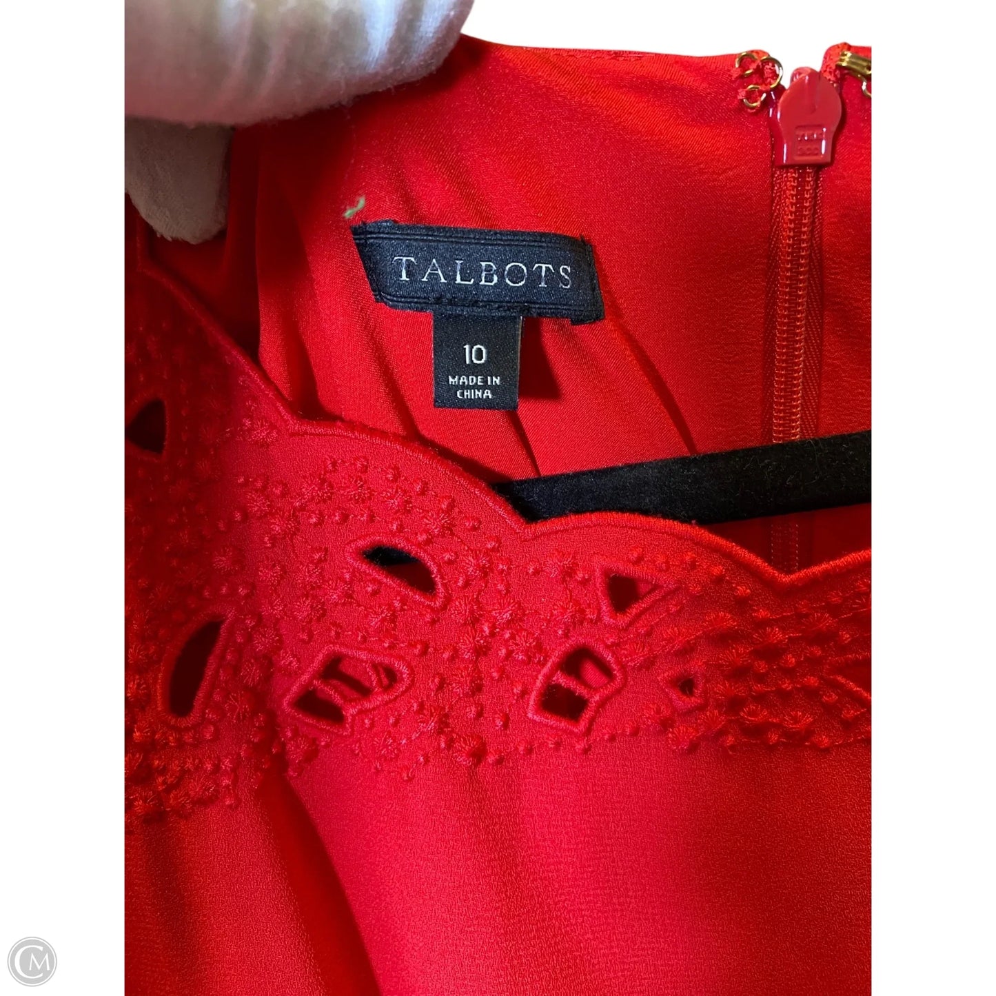 Dress Casual Midi By Talbots In Red, Size: 10