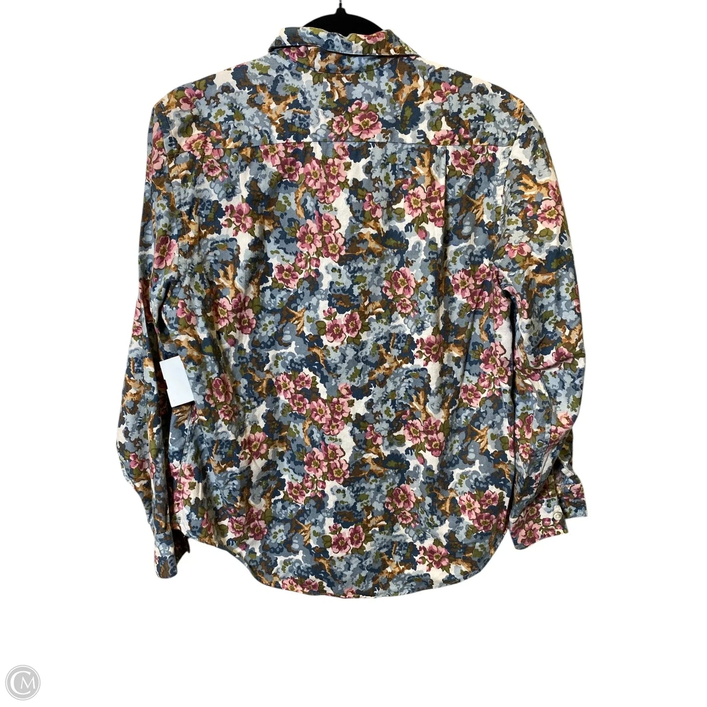 Blouse Long Sleeve By L.l. Bean In Floral Print, Size: 10