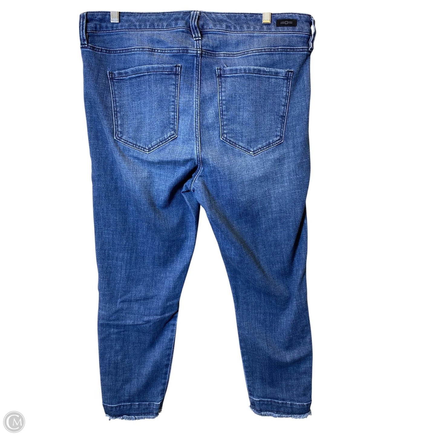 Jeans Cropped By Liverpool In Blue, Size: 12