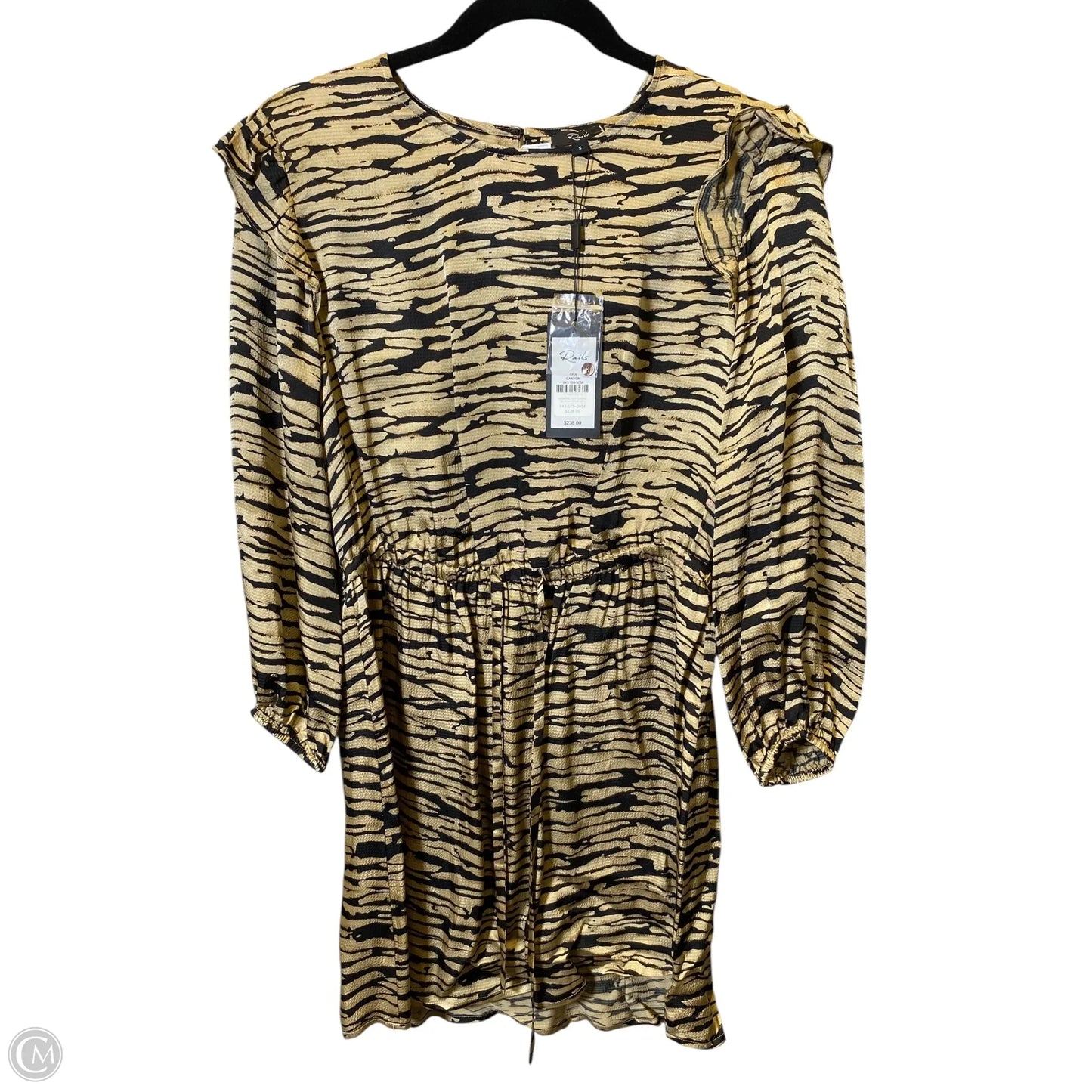 Dress Casual Short By Rails In Black & Tan, Size: S