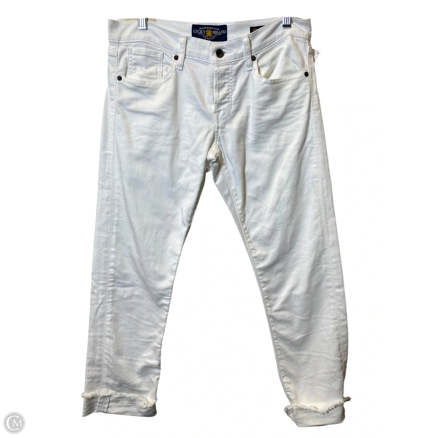 Jeans Cropped By Lucky Brand In White, Size: 6