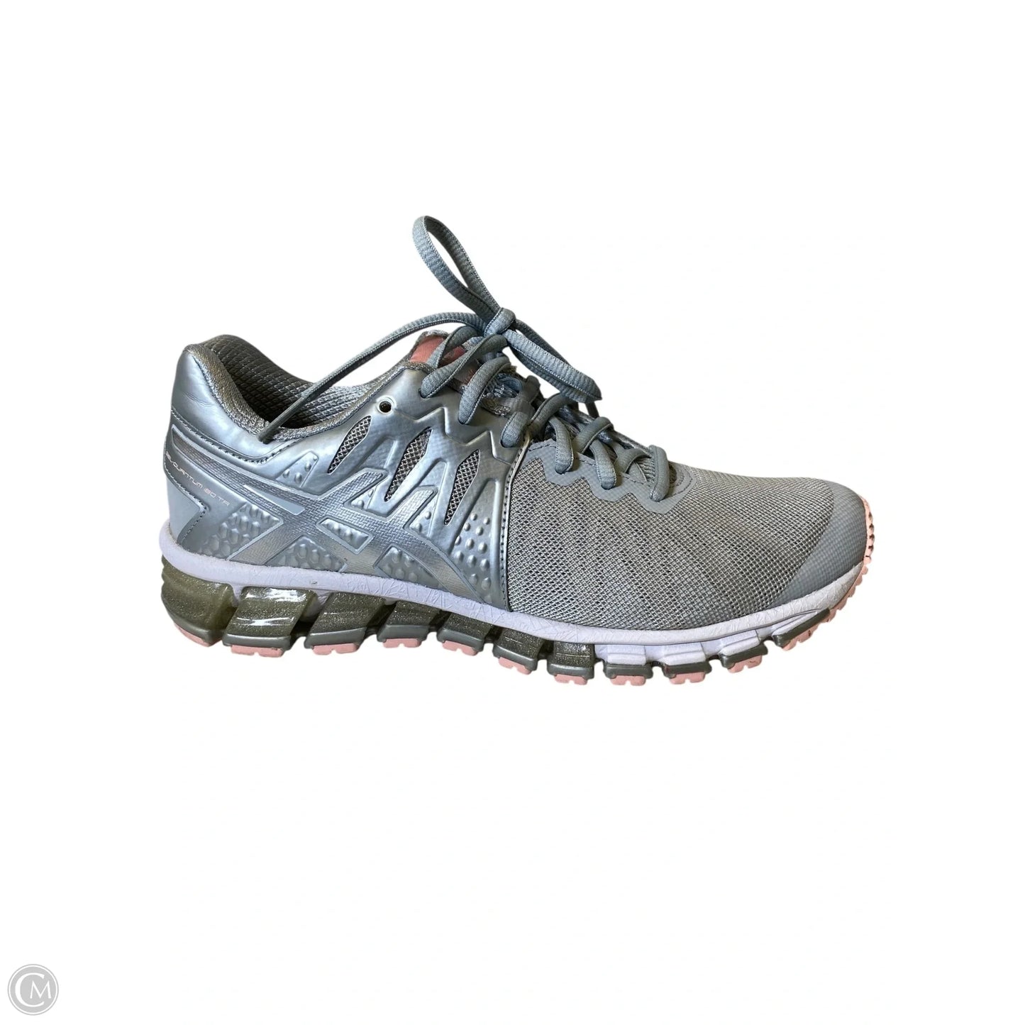 Shoes Sneakers By Asics In Grey, Size: 7.5