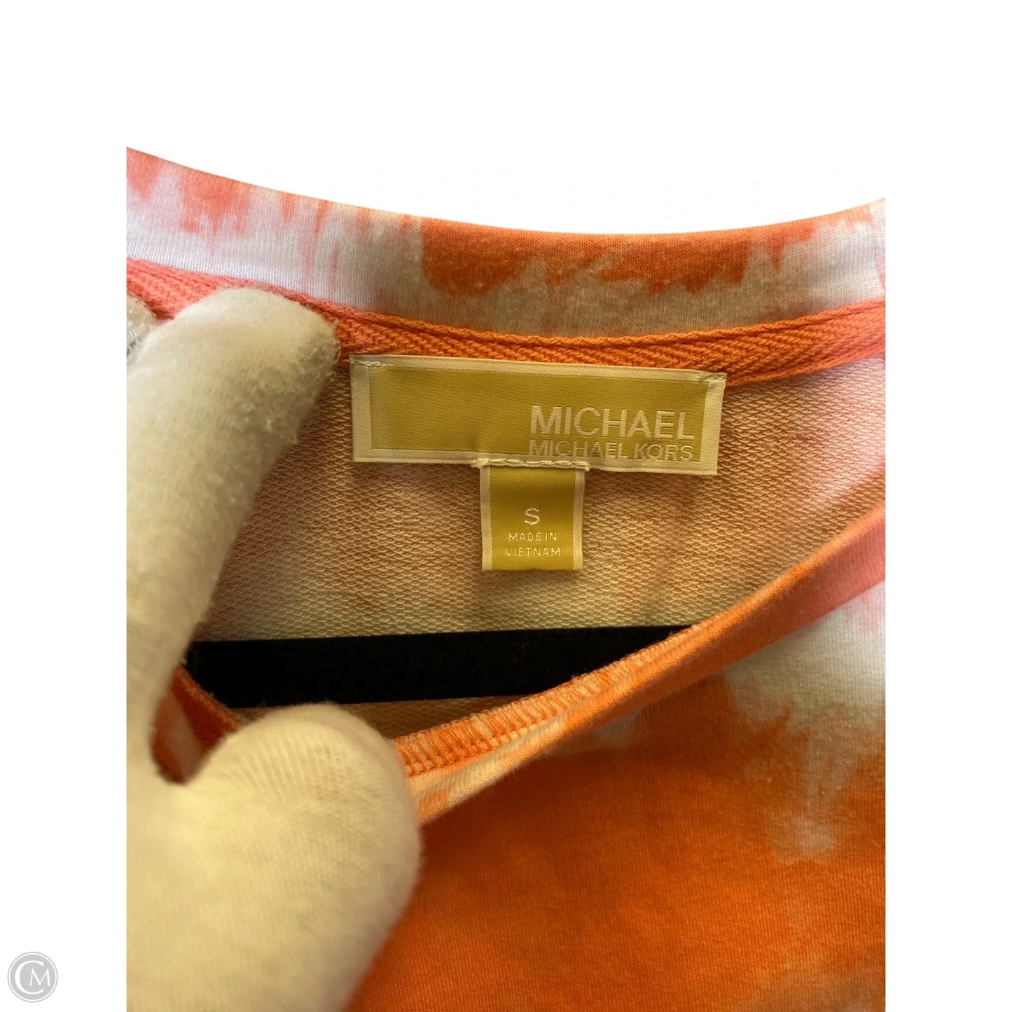 Top Long Sleeve Designer By Michael Kors In Tie Dye Print, Size: S