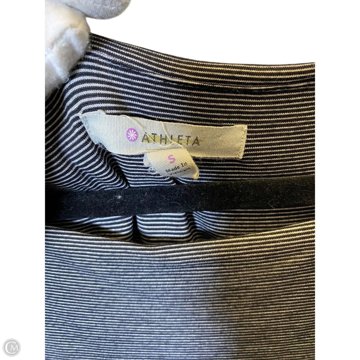 Dress Casual Midi By Athleta In Striped Pattern, Size: S