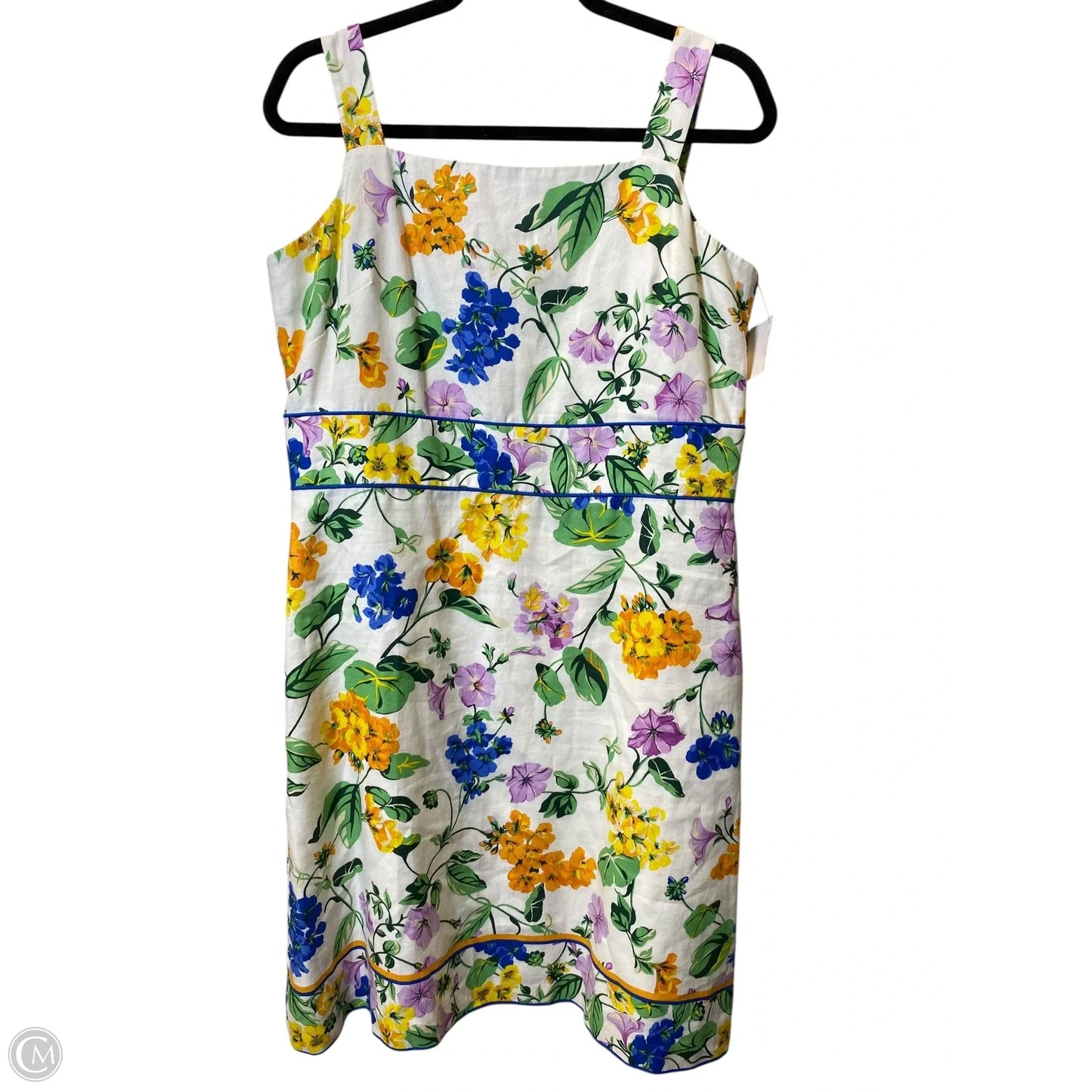 Dress Casual Midi By Ann Taylor In Floral Print, Size: 12