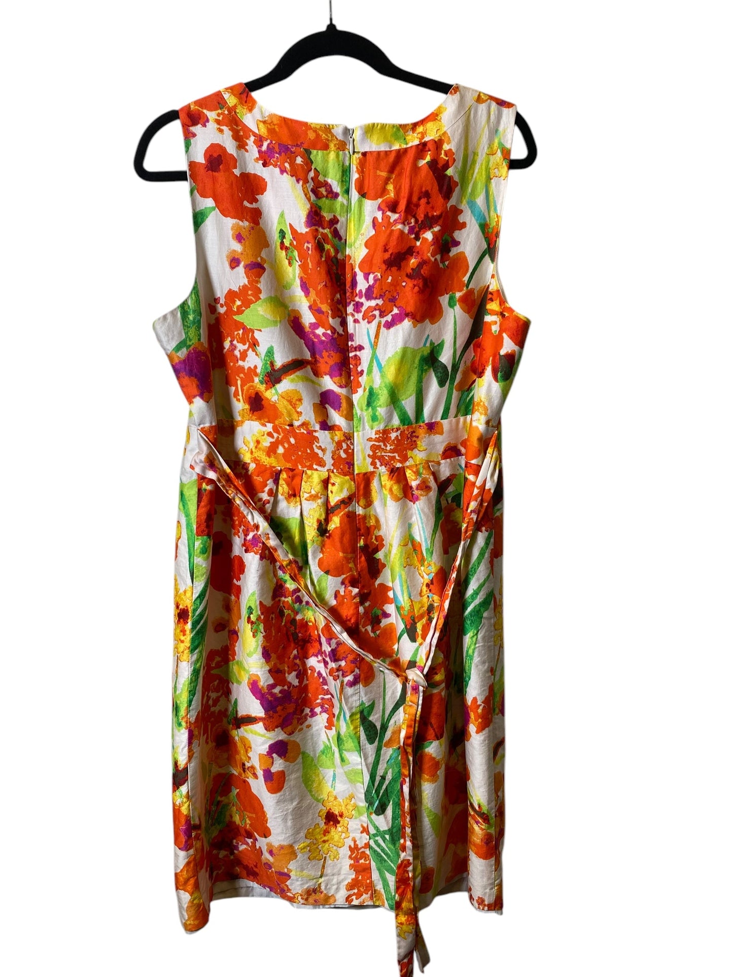 Dress Casual Midi By Evan-picone In Multi-colored, Size: Xl