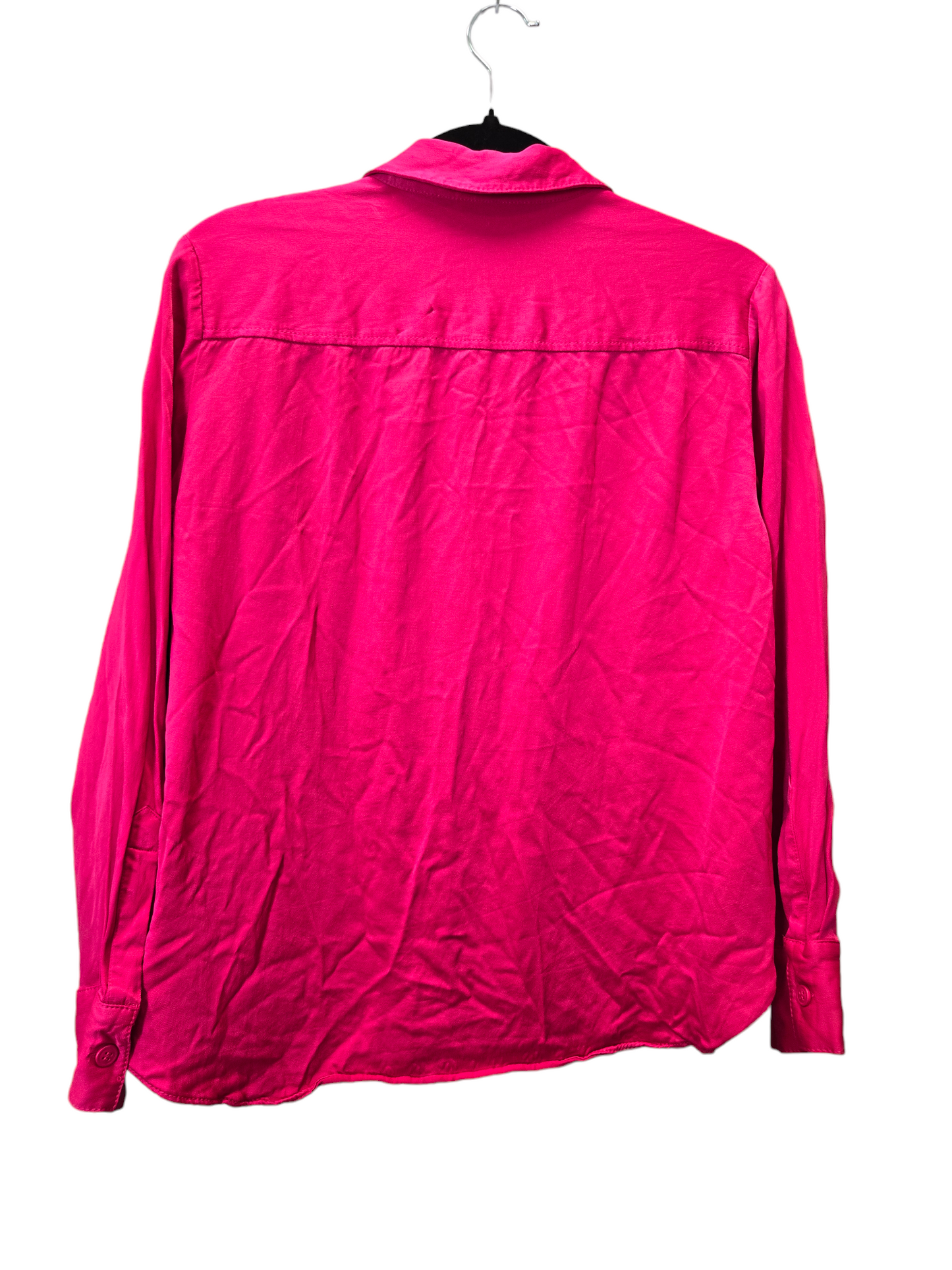 Pink Blouse Long Sleeve Zara, Size L