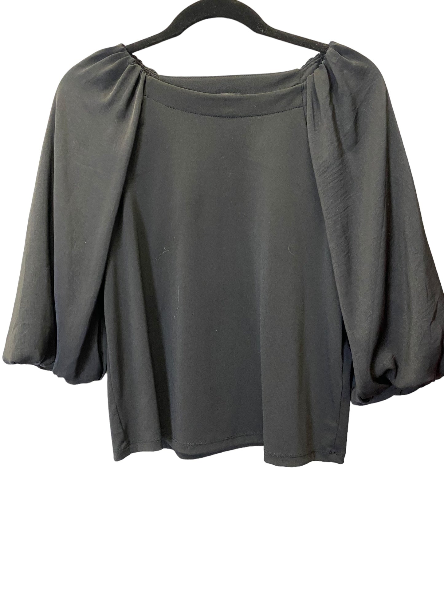 Top 3/4 Sleeve By Banana Republic In Black, Size: S