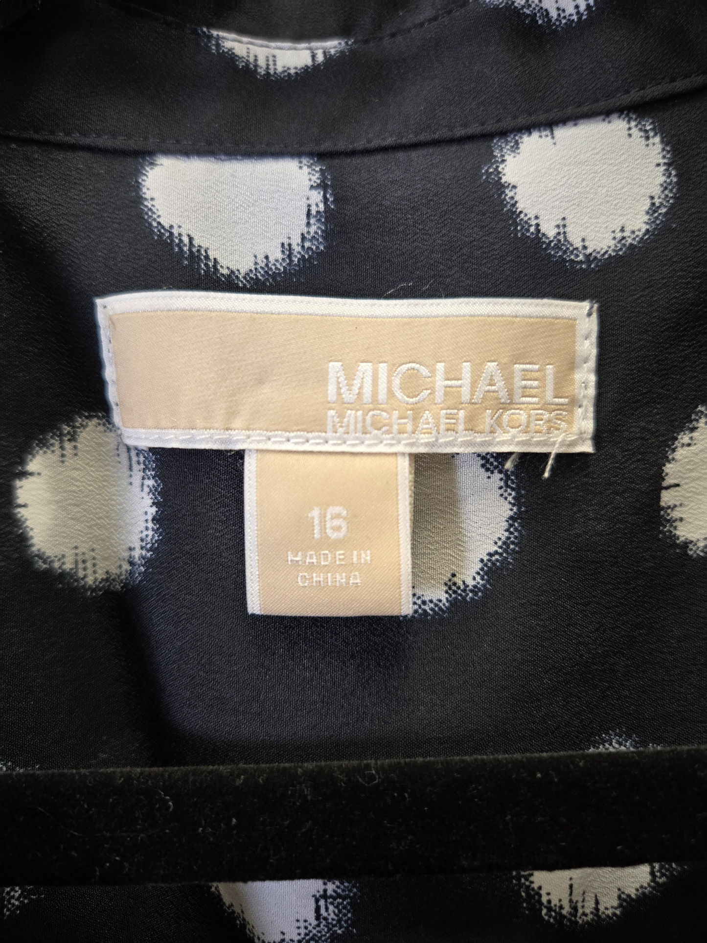 Polkadot Pattern Dress Casual Midi Michael By Michael Kors, Size Xl