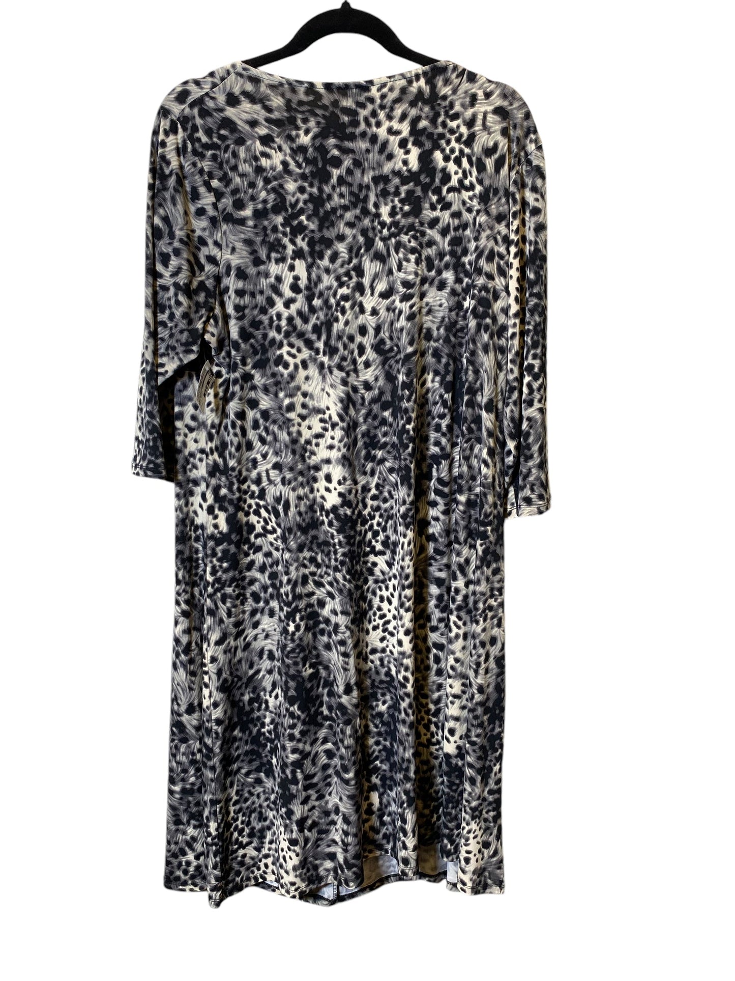 Dress Casual Midi By Lane Bryant In Animal Print, Size: Xl