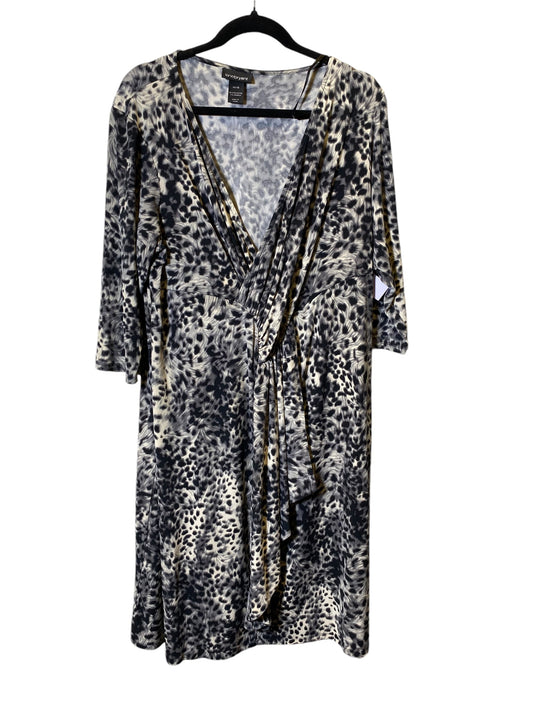 Dress Casual Midi By Lane Bryant In Animal Print, Size: Xl