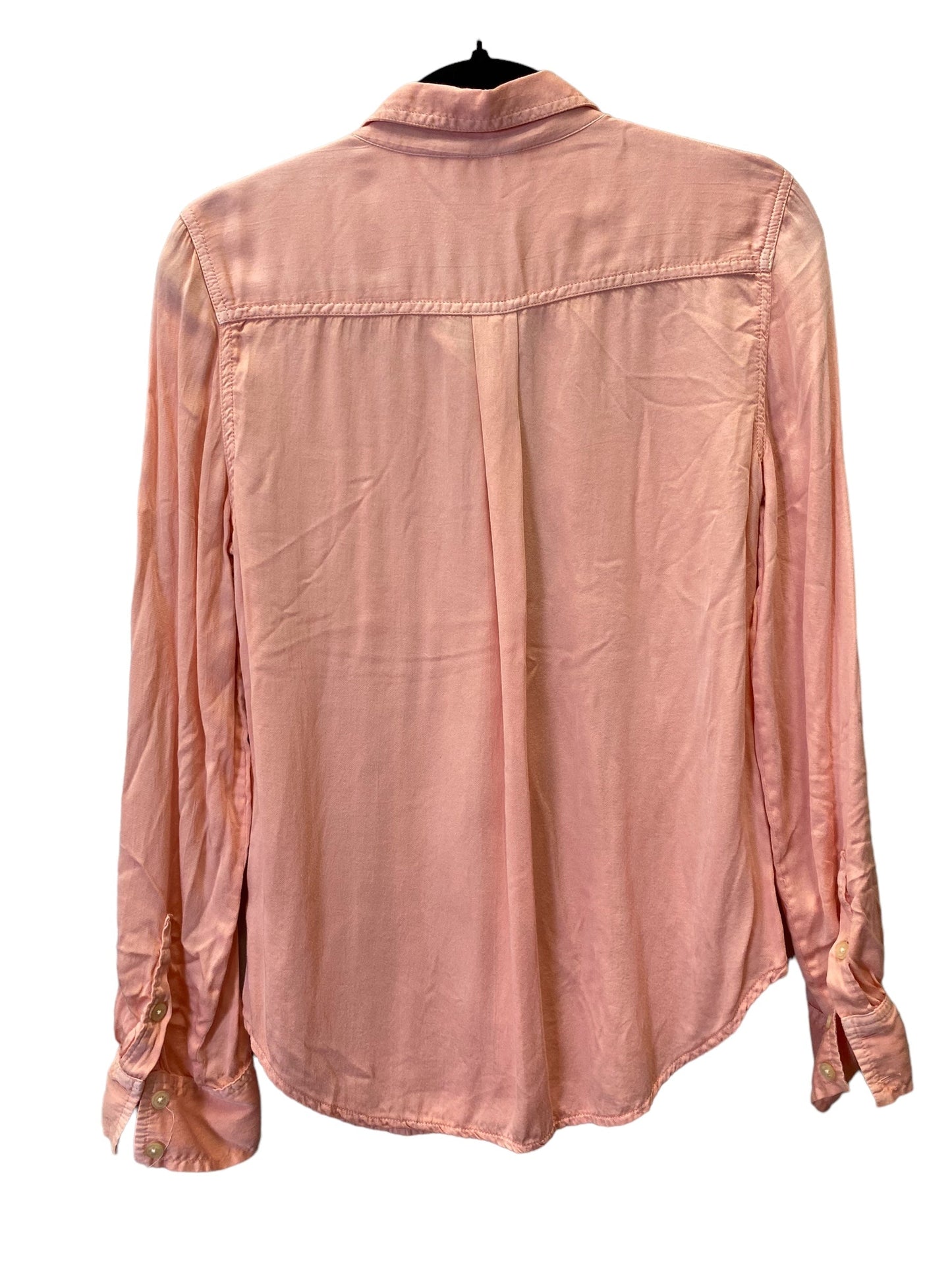 Peach Blouse Long Sleeve Calvin Klein, Size M