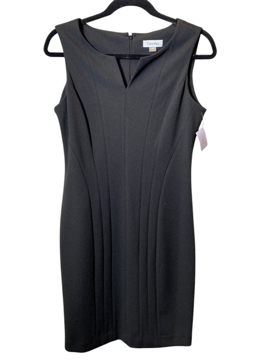 Dress By Calvin Klein In Black & Grey, Size: M