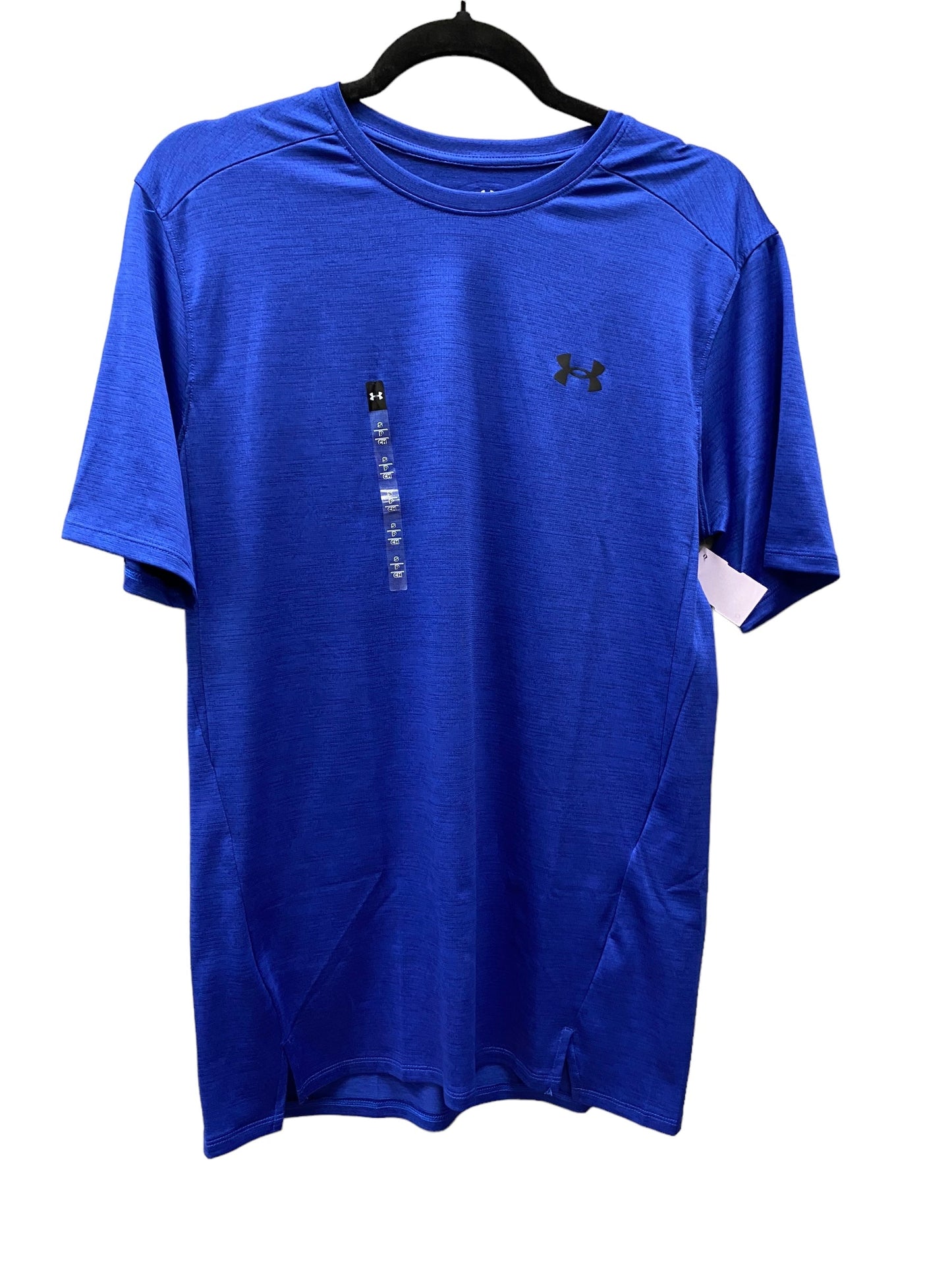 Athletic Top Short Sleeve By Under Armour In Blue, Size: S