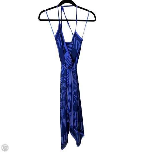 Dress Casual Midi By Bcbg In Blue, Size: Xs