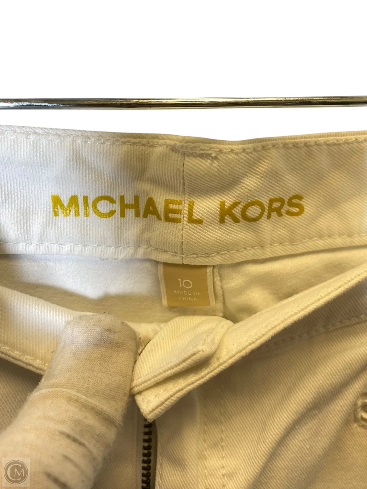 Jeans Designer By Michael Kors In White, Size: 10