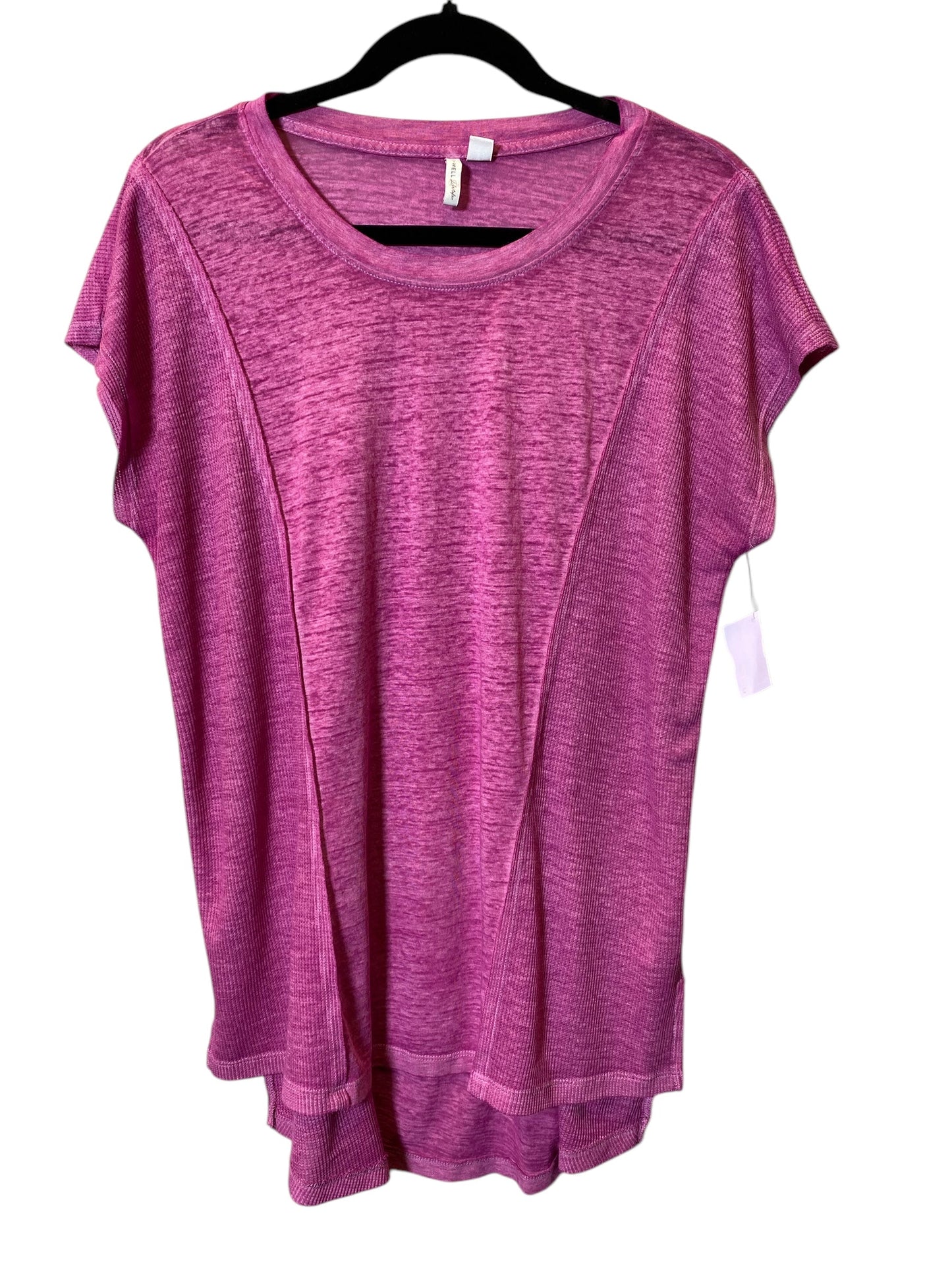 Top Short Sleeve Basic By Cmc In Pink, Size: L