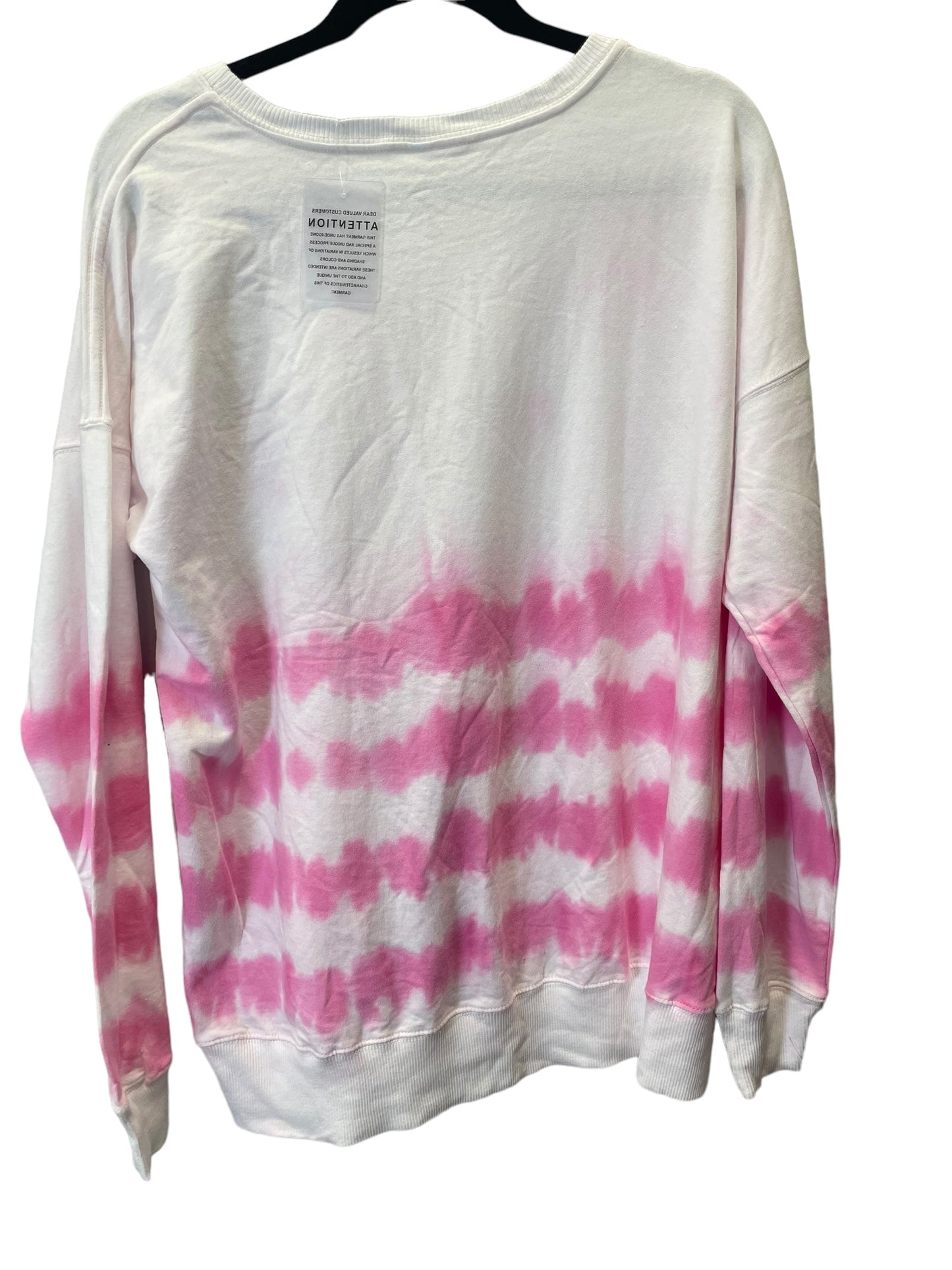 Tie Dye Print Top Long Sleeve Basic Cmc, Size Xl