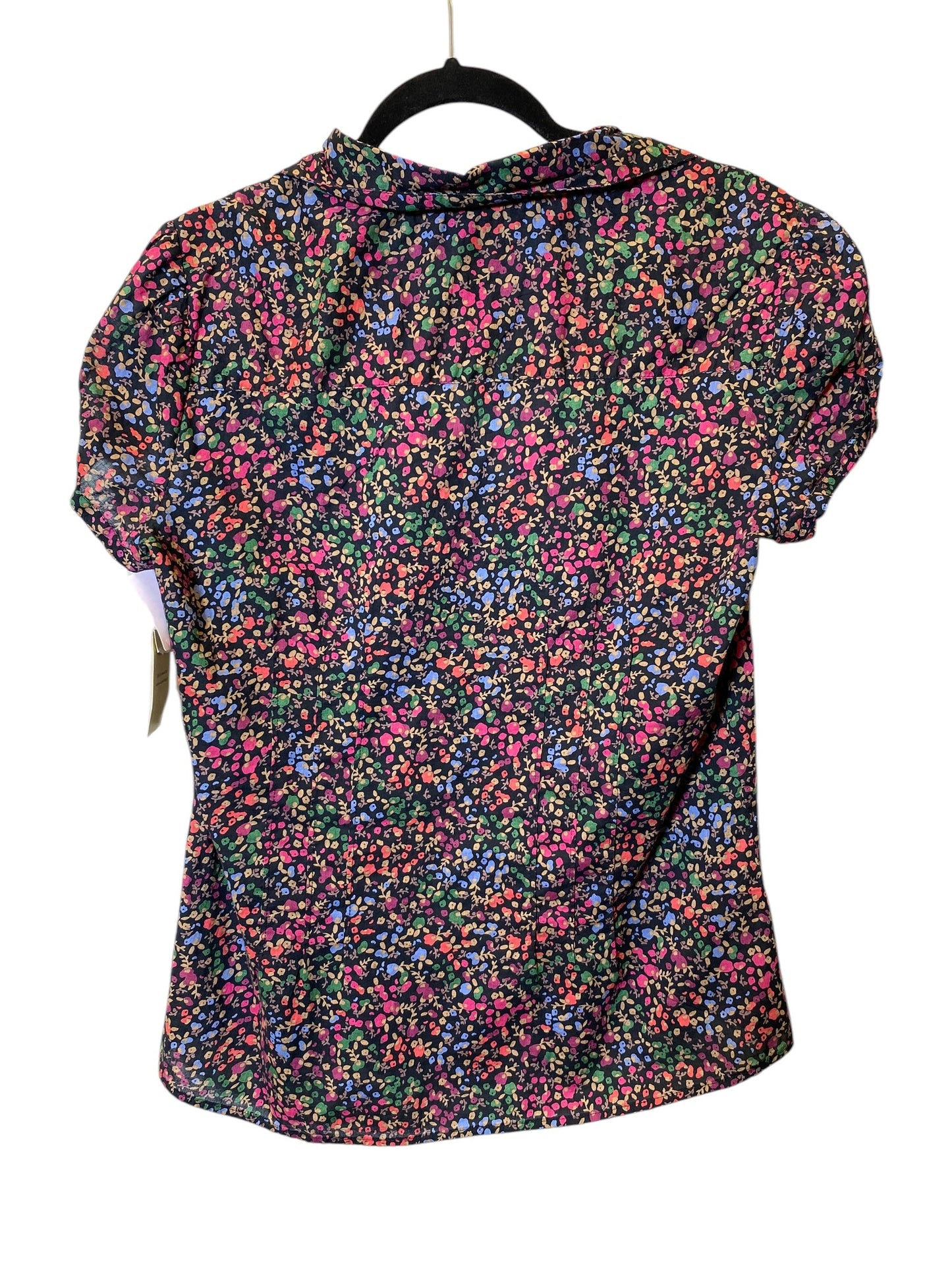 Blouse Short Sleeve By Sonoma In Floral Print, Size: L