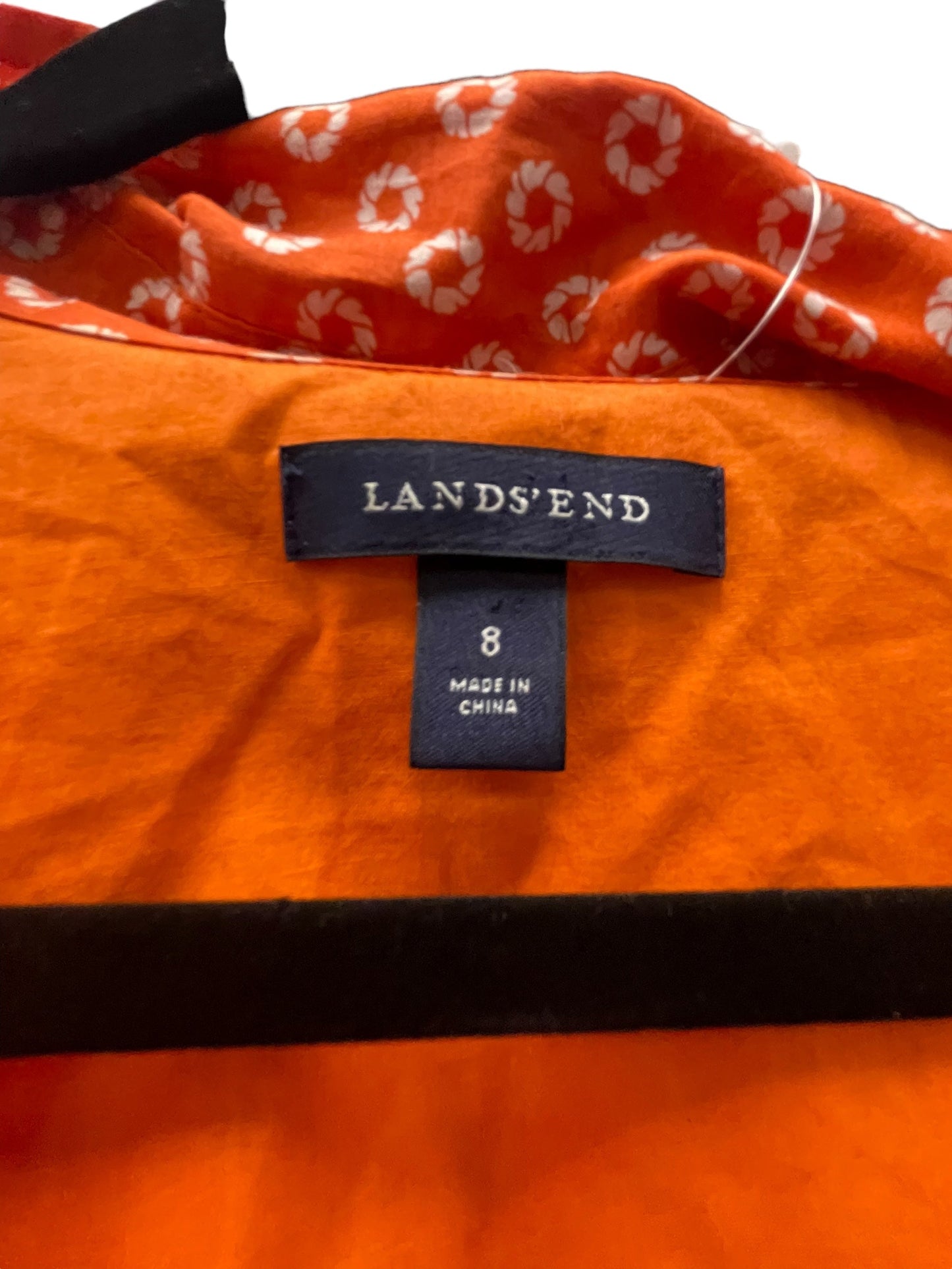 Dress Casual Midi By Lands End In Orange, Size: M