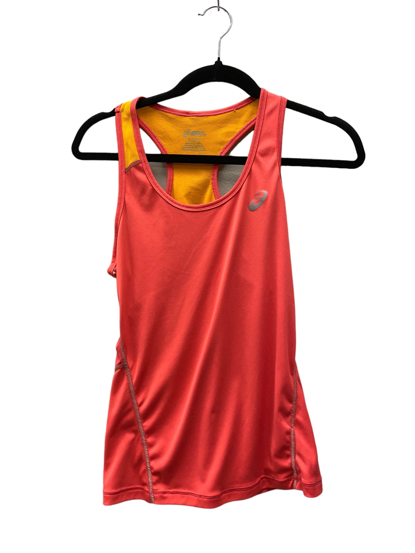 Athletic Tank Top By Asics In Orange, Size: S