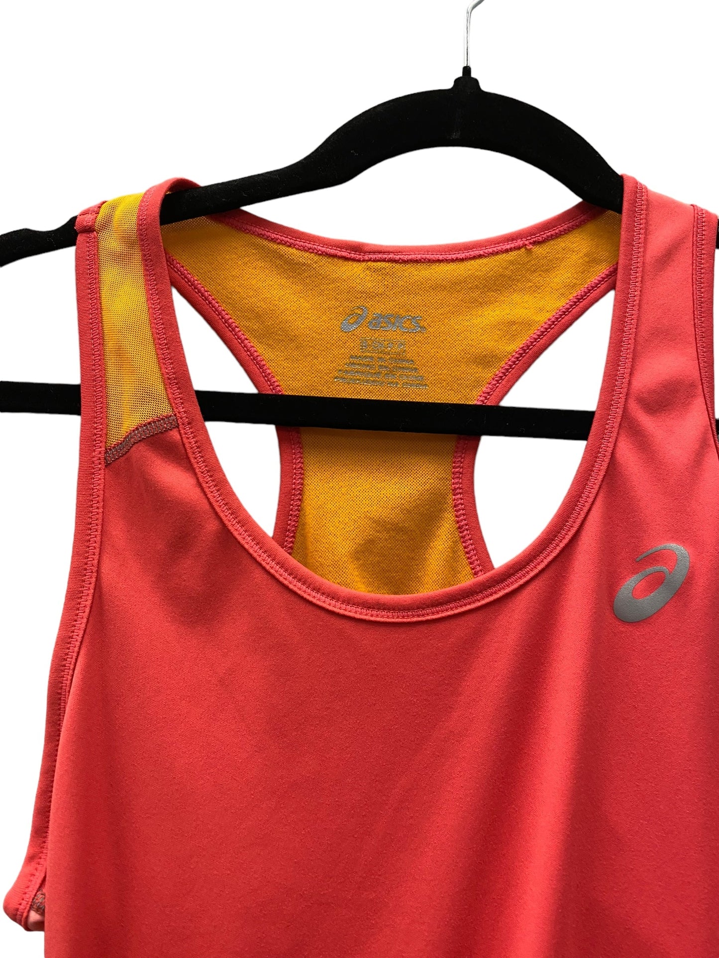 Athletic Tank Top By Asics In Orange, Size: S