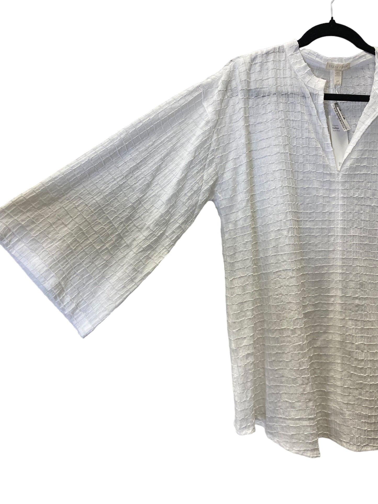 White Top Long Sleeve Eileen Fisher, Size S