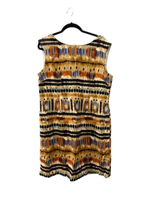 Dress Work By Tahari By Arthur Levine In Multi-colored, Size: L