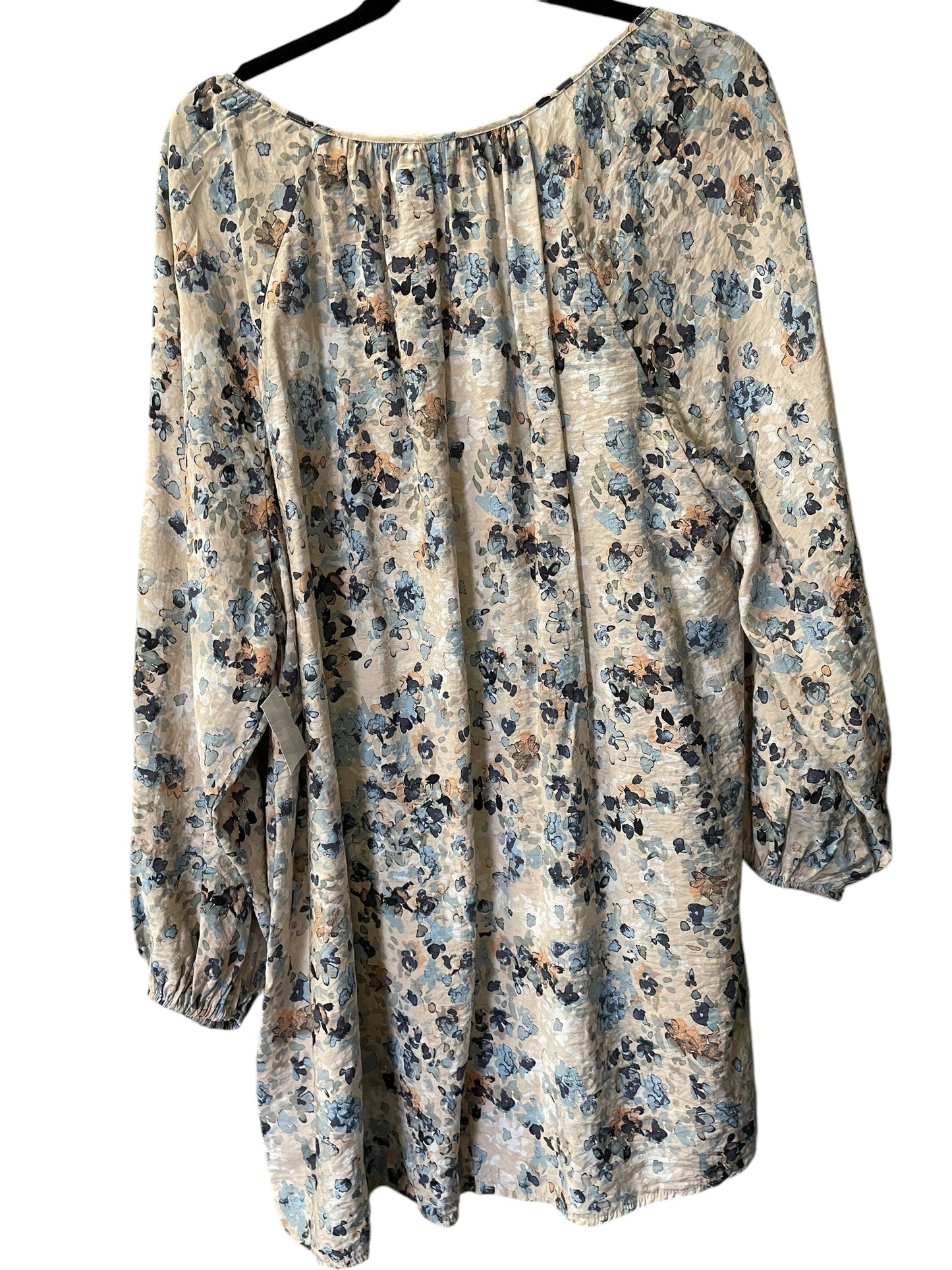 Top 3/4 Sleeve By H&m In Floral Print, Size: Xxl