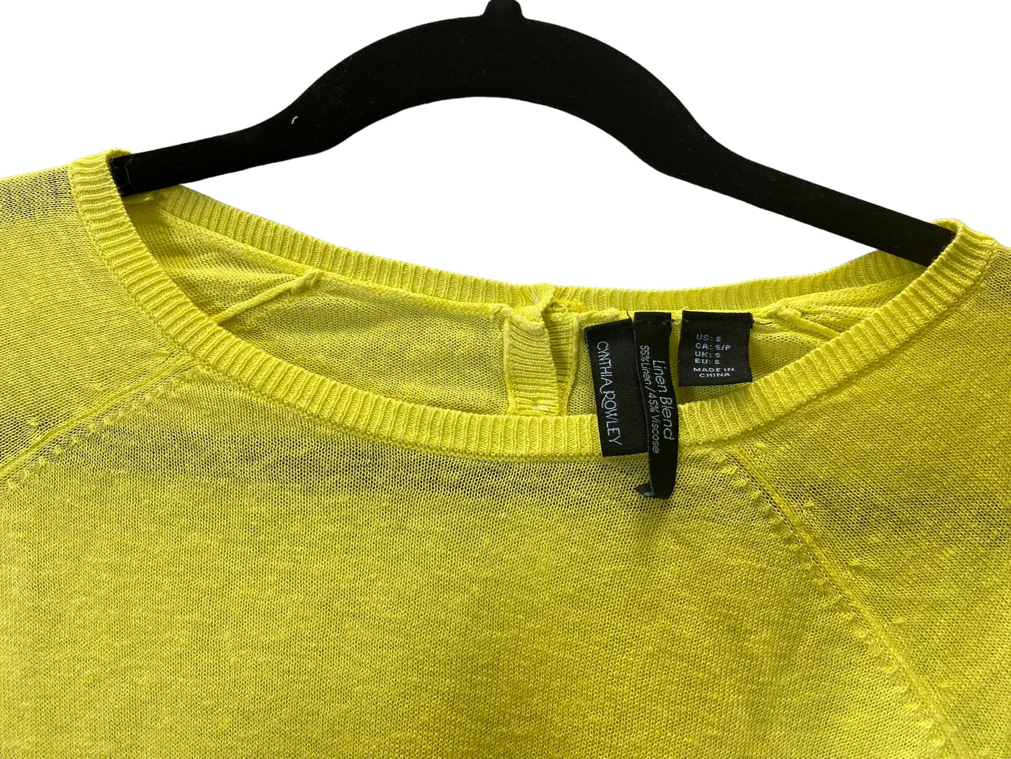 Yellow Sweater Cynthia Rowley, Size S