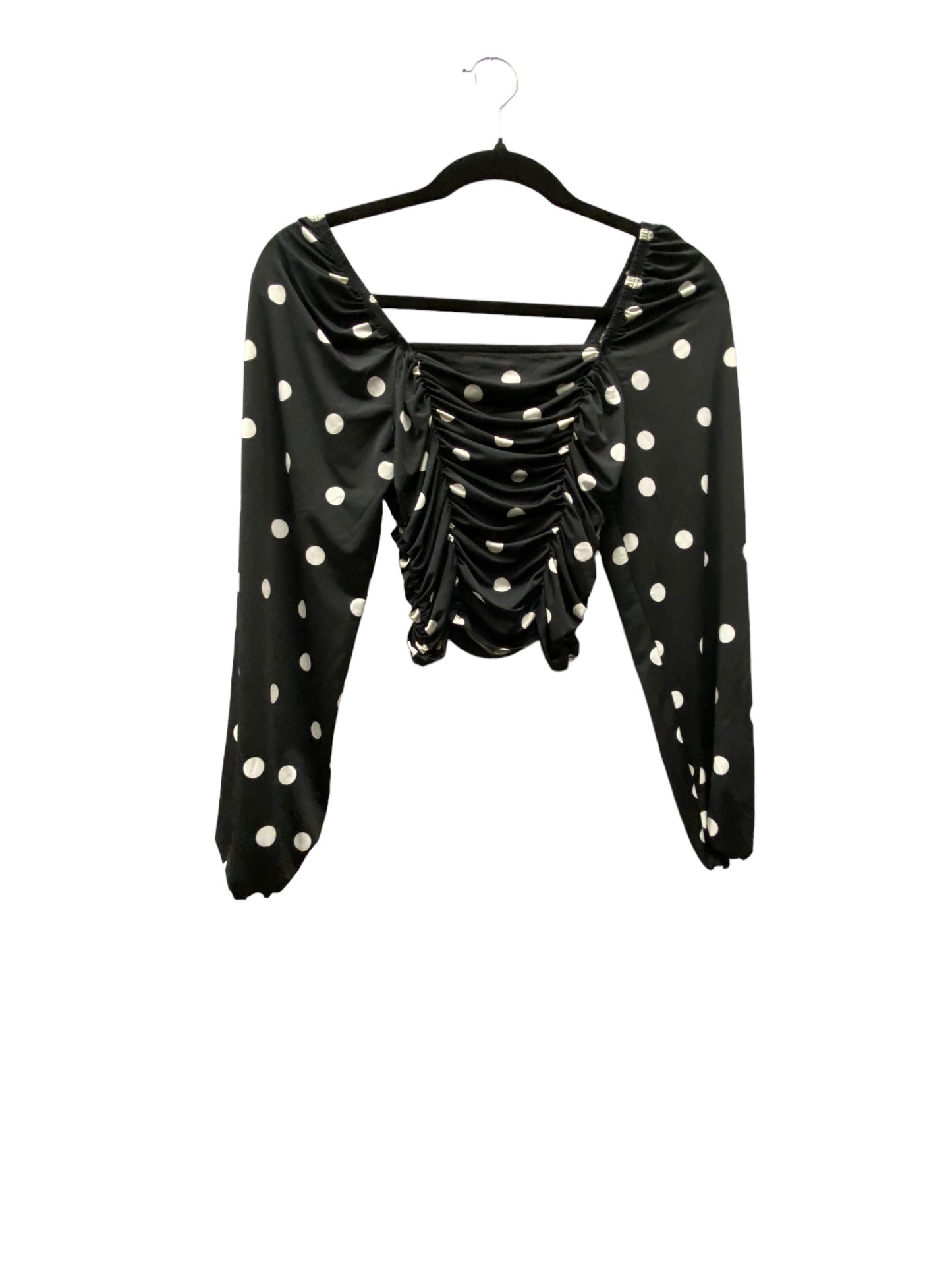 Top Long Sleeve By Abound In Black & White, Size: Xs