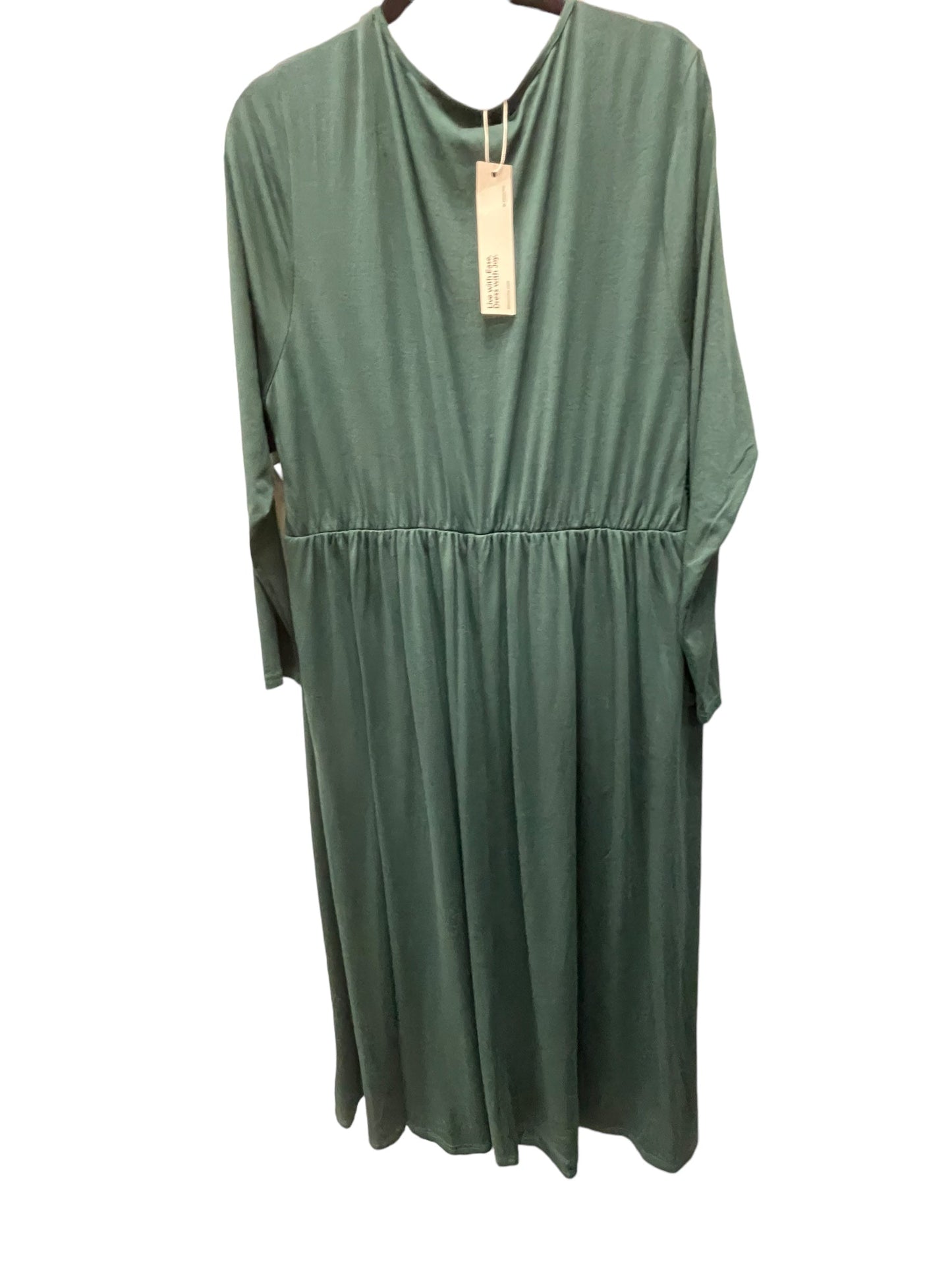 Dress Casual Maxi By Cmc In Green, Size: 2x