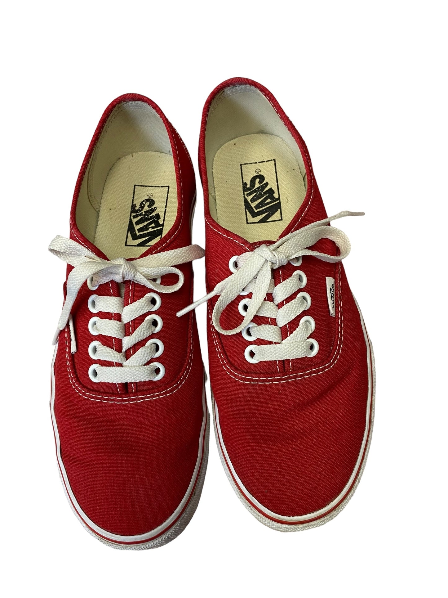 Shoes Athletic By Vans In Red, Size: 8