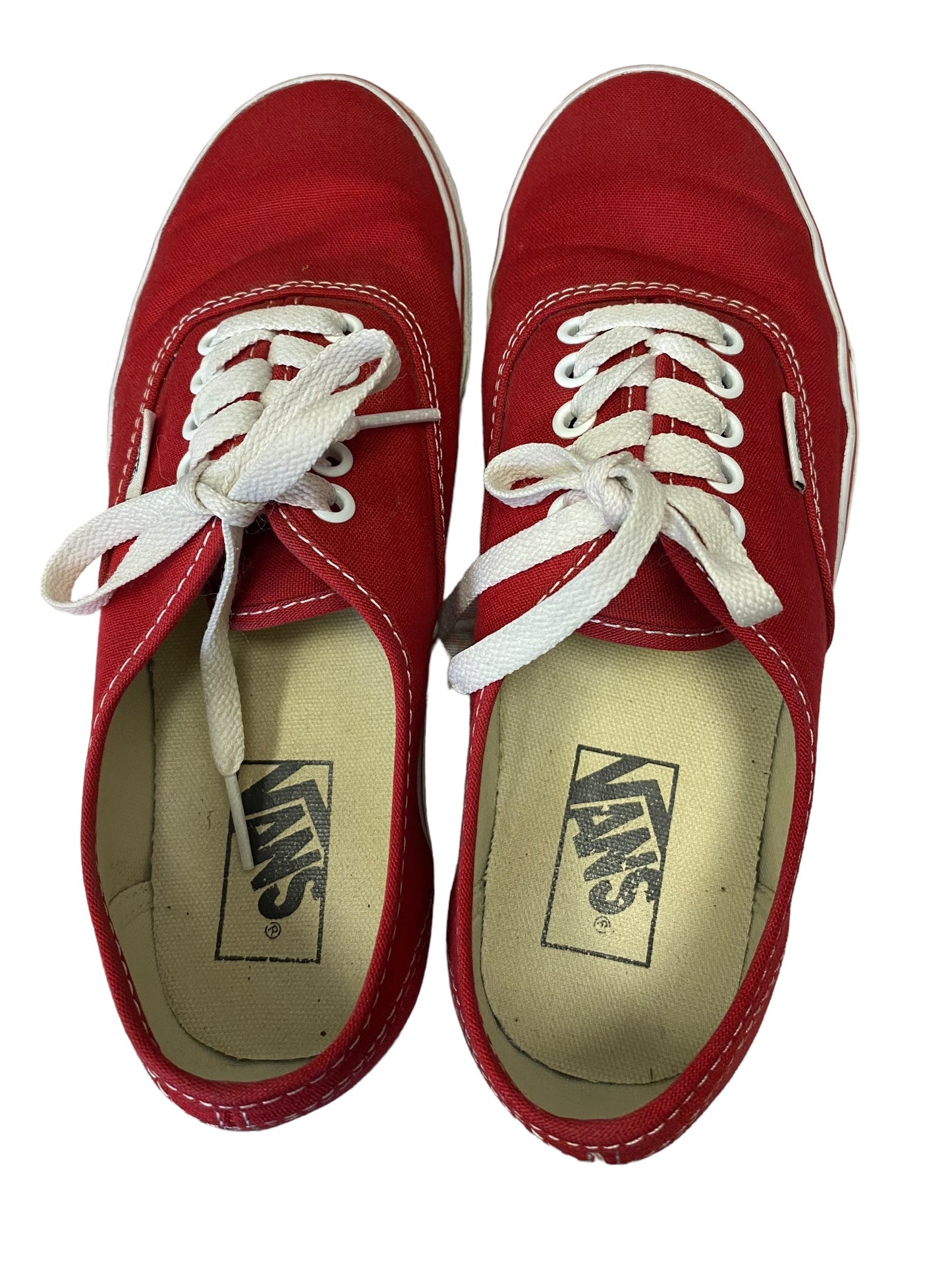 Shoes Athletic By Vans In Red, Size: 8