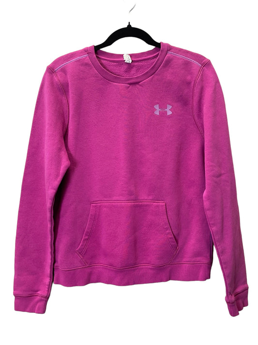 Athletic Sweatshirt Crewneck By Under Armour In Purple, Size: M