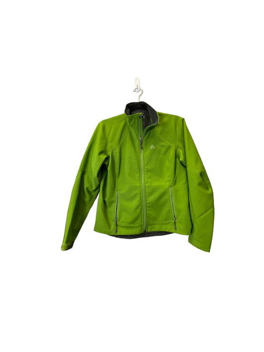 Athletic Jacket By Nike In Green, Size: S