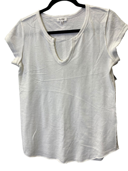 Top Short Sleeve By La Miel In White, Size: M