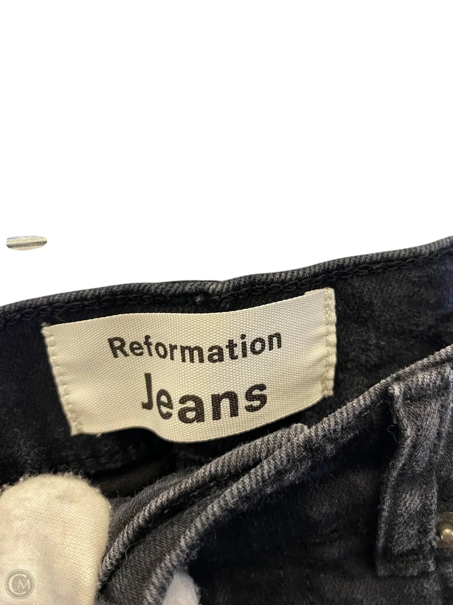 Jeans Skinny By Reformation In Black, Size: 0