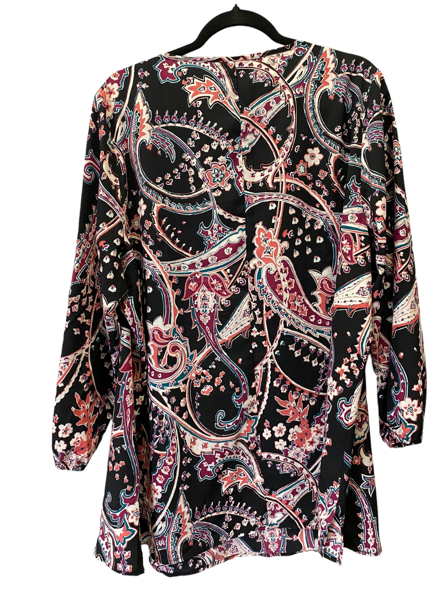 Top 3/4 Sleeve By Lane Bryant In Multi-colored, Size: 1x